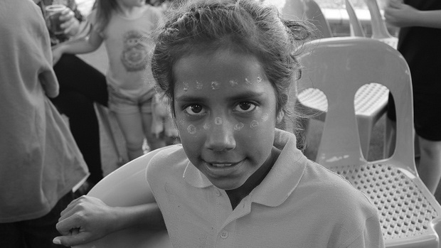 Aboriginal child participating in Koori Story Exchange project