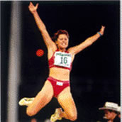 Nicole Boegman - jumping in the air