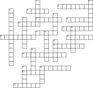Crossword grid: Senior puzzle - anguage