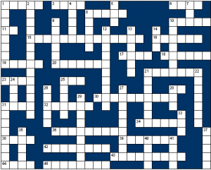 Senior - General knowledge crossword grid