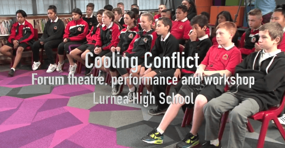 Kids taking part in Cooling Conflicts drama program