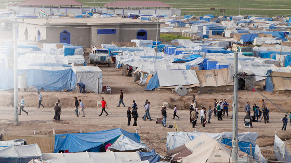 Large UN refugee camp in Syria -