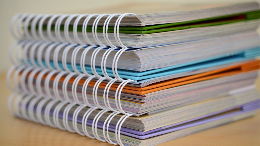 Colourful spiral bound notebooks