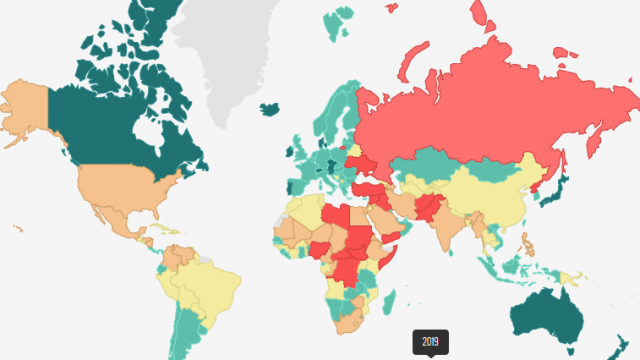 Map of the world