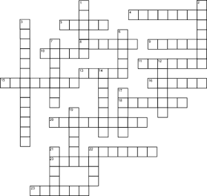 Crossword grid - languages