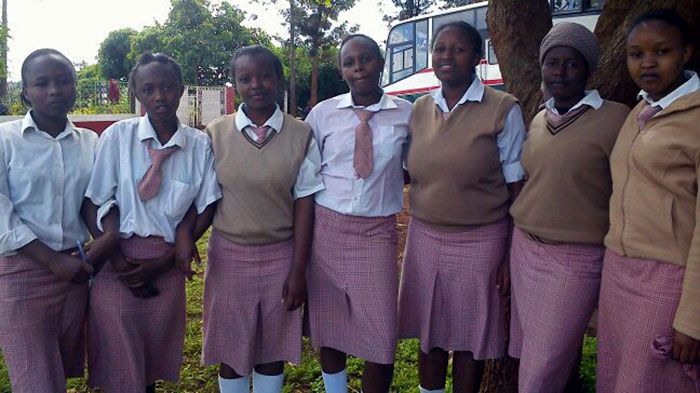 Ngararia Girls Secondary School girls from Kenya